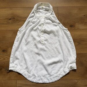 Cloth & Stone White Halter Tank Top XS Anthropologie Tencel Lyocell‎